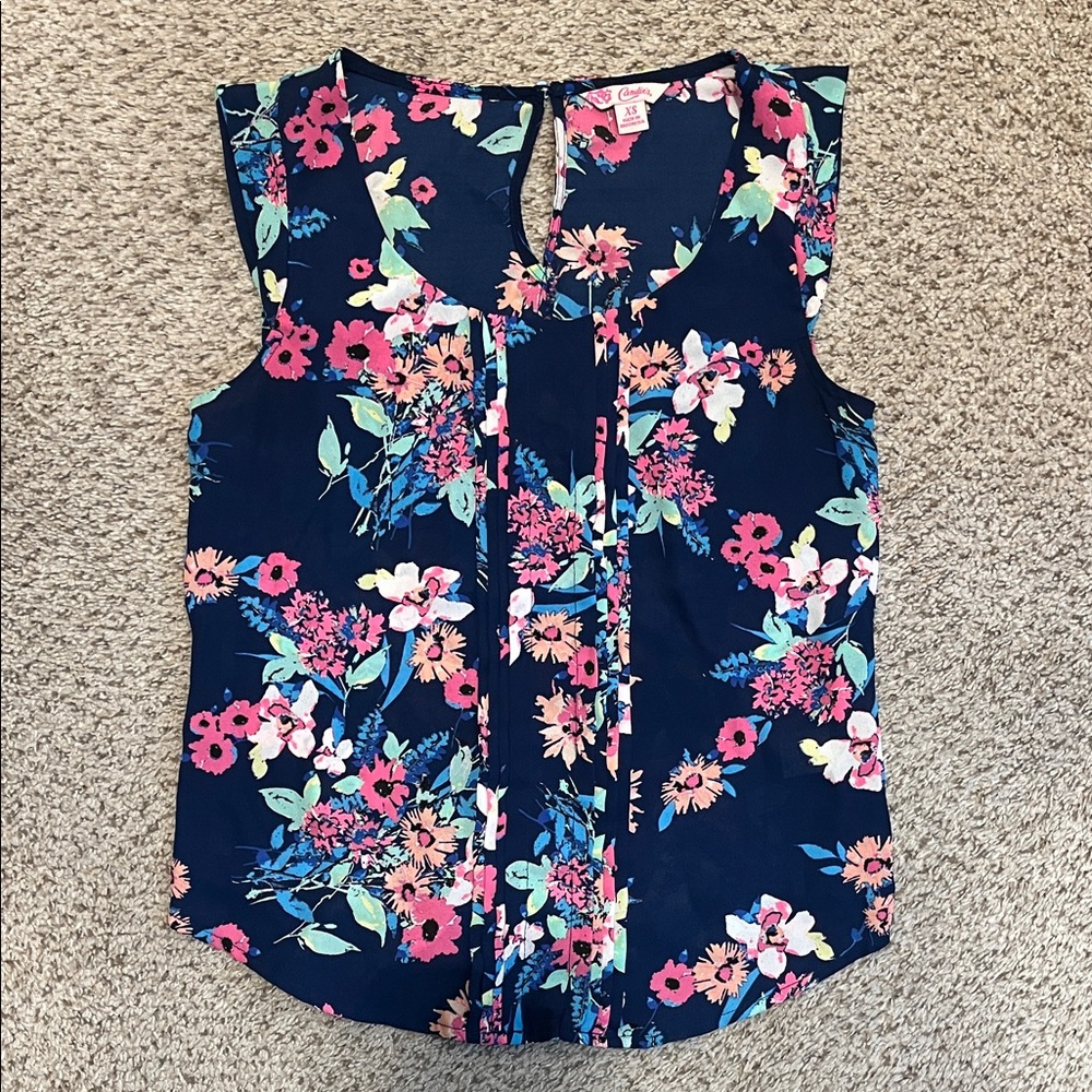 Floral Sleeveless Top